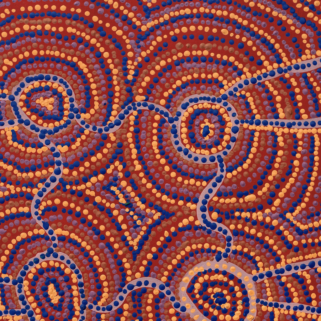 Aboriginal Artwork by Yvonne Lewis, Minyma Tjukurpa, 61x45cm