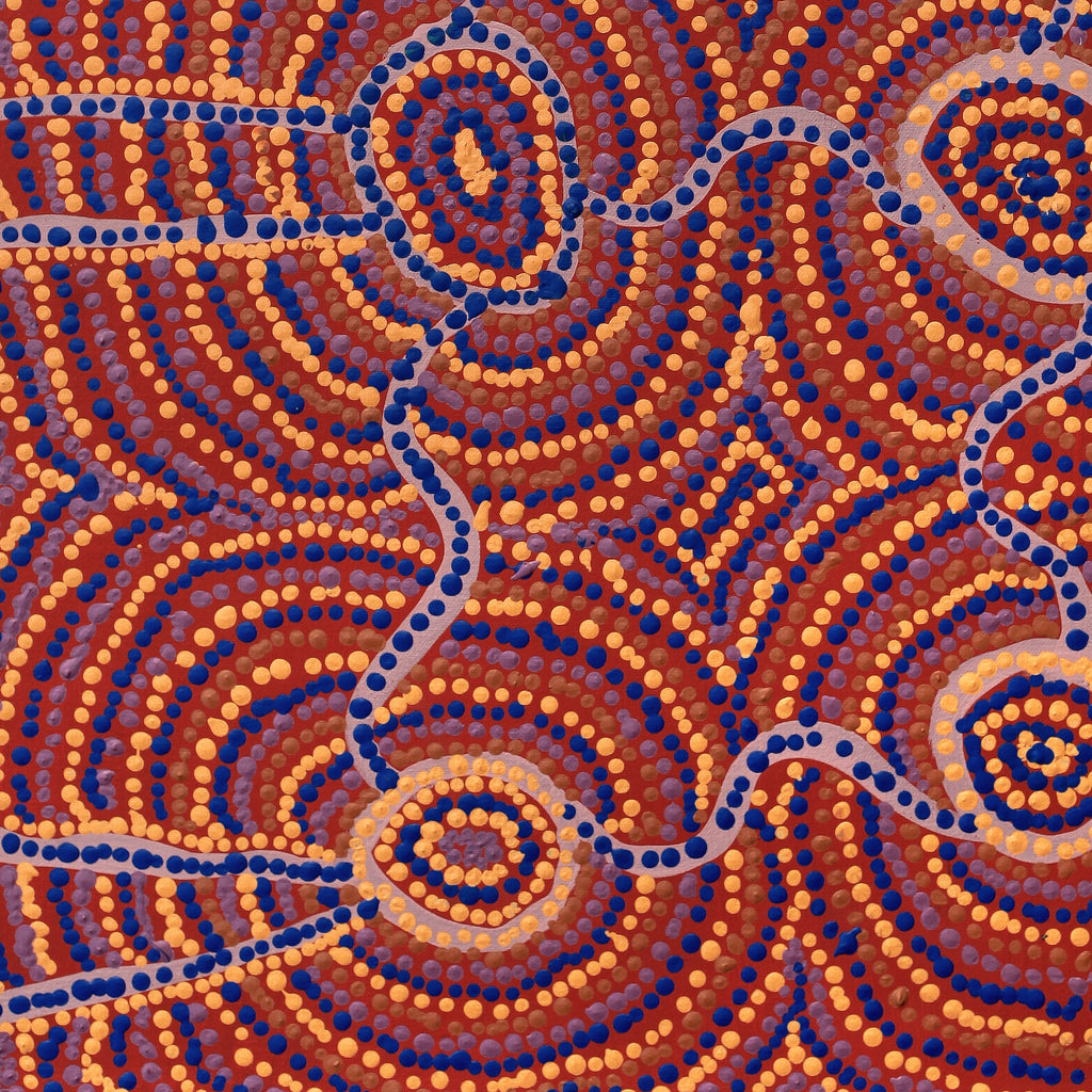 Aboriginal Artwork by Yvonne Lewis, Minyma Tjukurpa, 61x45cm