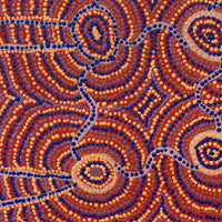 Aboriginal Artwork by Yvonne Lewis, Minyma Tjukurpa, 61x45cm