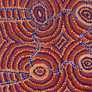 Aboriginal Artwork by Yvonne Lewis, Minyma Tjukurpa, 61x45cm - ART ARK®