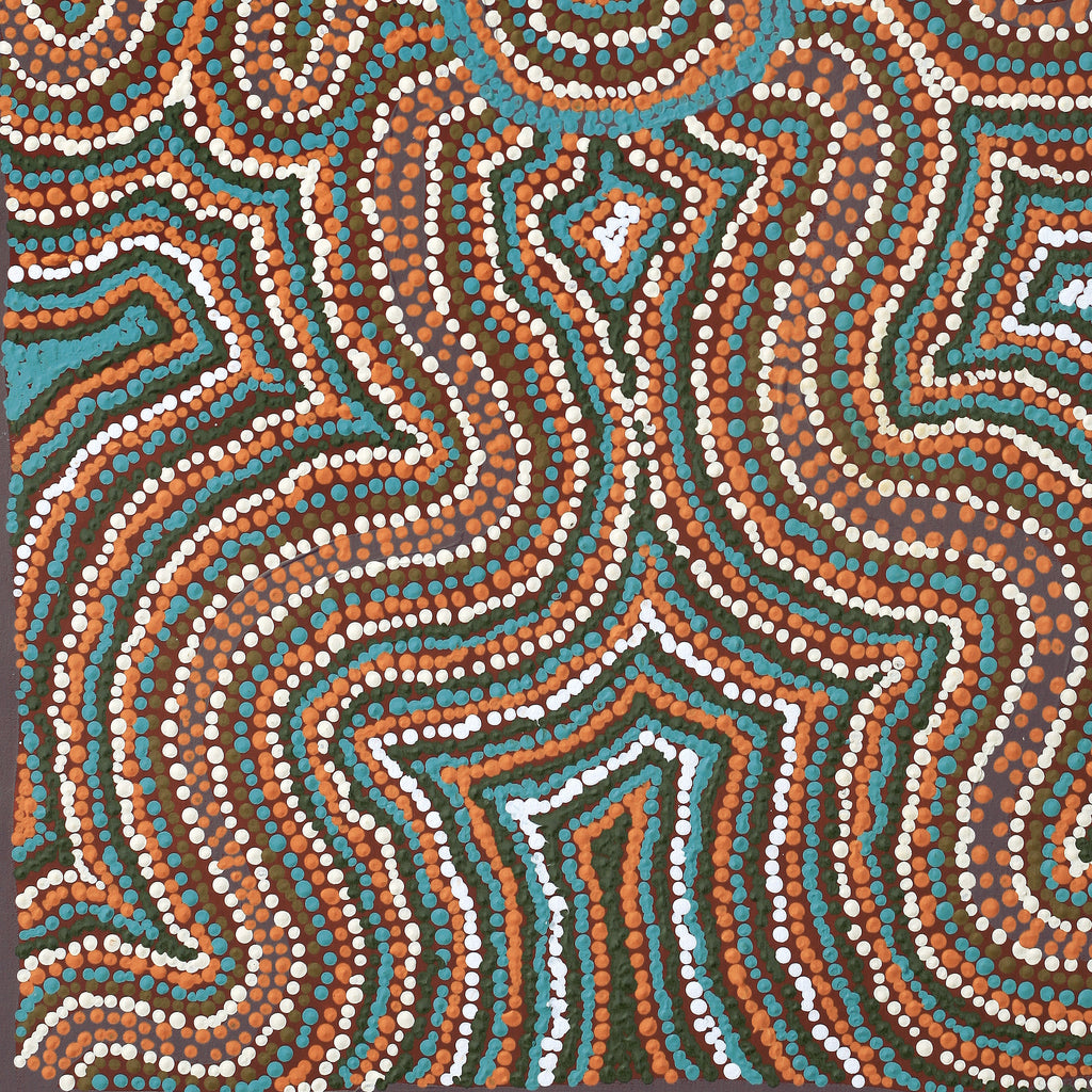 Aboriginal Artwork by Yvonne Lewis, Irrunytju minyma, 91x61cm