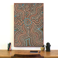 Aboriginal Artwork by Yvonne Lewis, Irrunytju minyma, 91x61cm