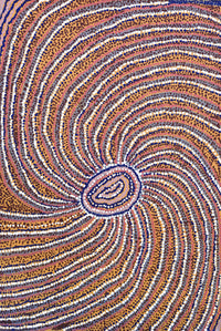 Aboriginal Artwork by Yvonne Lewis, Irrunytju minyma, 91x61cm