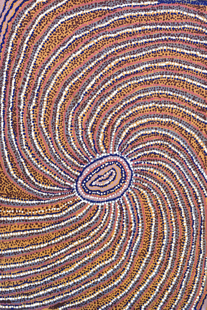 Aboriginal Artwork by Yvonne Lewis, Irrunytju minyma, 91x61cm