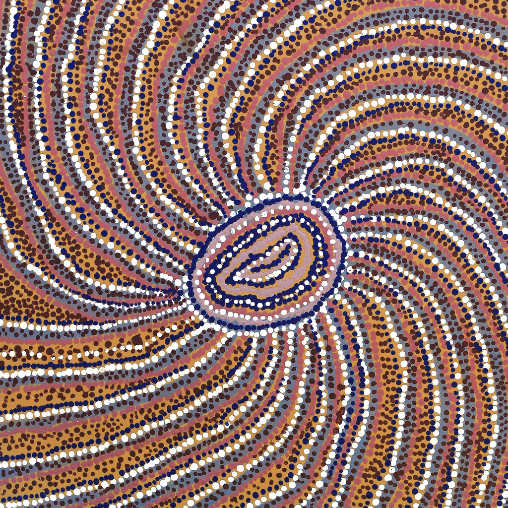 Aboriginal Artwork by Yvonne Lewis, Irrunytju minyma, 91x61cm