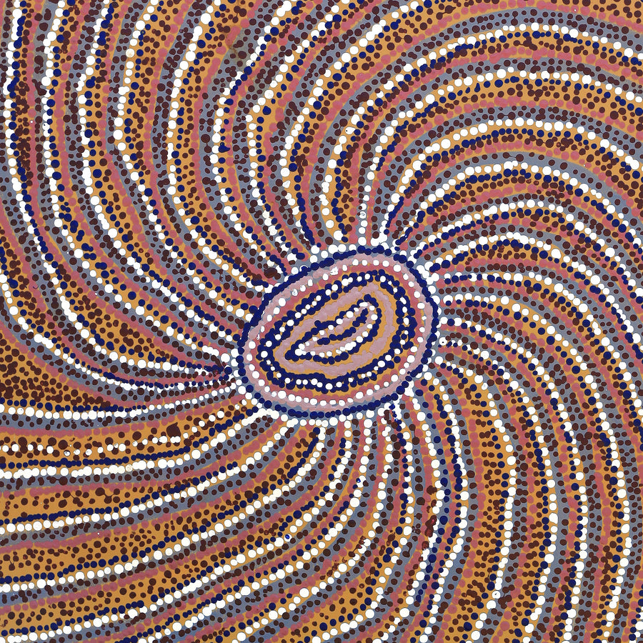 Aboriginal Artwork by Yvonne Lewis, Irrunytju minyma, 91x61cm