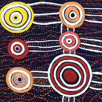 Aboriginal Artwork by Zakius Jack, Wilkinkaarra - Lake Mackay, 102x77cm