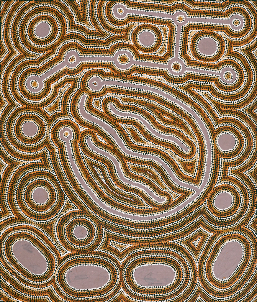 Aboriginal Art by Zarissa Napangardi Michaels, Lappi Lappi Jukurrpa, 107x91cm - ART ARK®