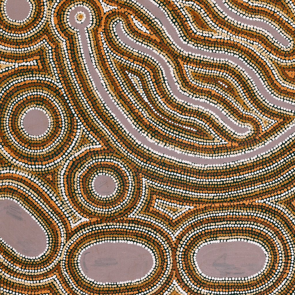 Aboriginal Artwork by Zarissa Napangardi Michaels, Lappi Lappi Jukurrpa, 107x91cm