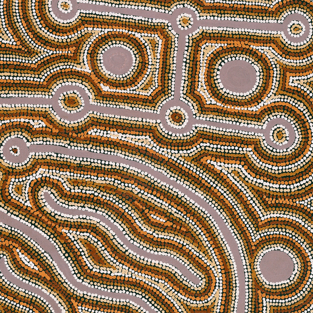 Aboriginal Art by Zarissa Napangardi Michaels, Lappi Lappi Jukurrpa, 107x91cm - ART ARK®