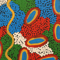 Aboriginal Artwork by Zarissa Napangardi Michaels, Lappi Lappi Jukurrpa (Lappi Lappi Dreaming), 30x30cm