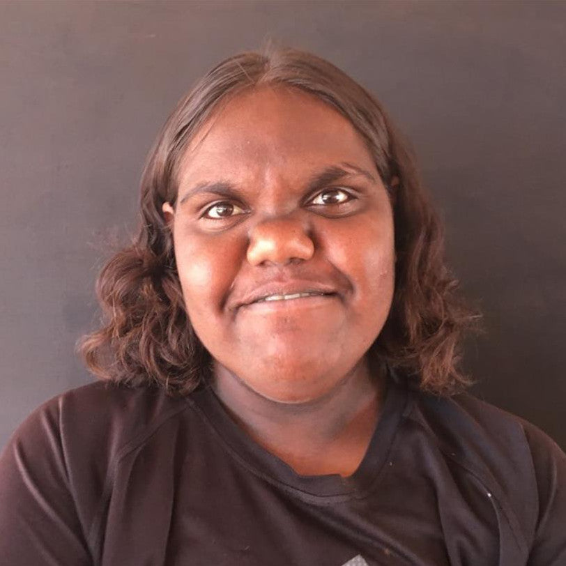 Aboriginal Artwork by Zarissa Napangardi Michaels, Lappi Lappi Jukurrpa, 61x46cm