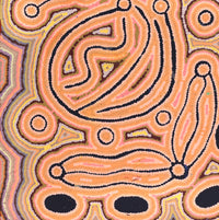 Aboriginal Artwork by Zarissa Napangardi Michaels, Lappi Lappi Jukurrpa, 61x46cm