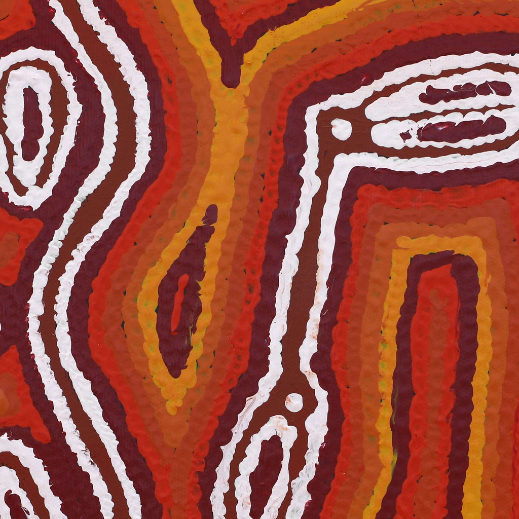 Aboriginal Artwork by Amanda Nakamarra Curtis, Lappi Lappi Dreaming, 30x30cm
