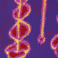 Aboriginal Artwork by Bernard Japanangka Watson, Pamapardu Jukurrpa (Flying Ant Dreaming) - Warntungurru, 30x30cm