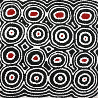 Aboriginal Artwork by Cecily Napanangka Marshall, Pikilyi Jukurrpa (Vaughan Springs Dreaming), 30x30cm
