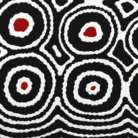 Aboriginal Artwork by Cecily Napanangka Marshall, Pikilyi Jukurrpa (Vaughan Springs Dreaming), 30x30cm