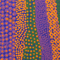 Aboriginal Artwork by Celestine Nungarrayi Tex, Lappi Lappi Jukurrpa, 30x30cm