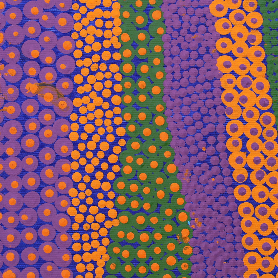 Aboriginal Artwork by Celestine Nungarrayi Tex, Lappi Lappi Jukurrpa, 30x30cm