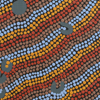 Aboriginal Artwork by Celestine Nungarrayi Tex, Lappi Lappi Jukurrpa, 30x30cm