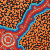 Aboriginal Artwork by Chantelle Napanangka Williams, Wardapi Jukurrpa (Goanna Dreaming) - Yarripilangu,, 30x30cm
