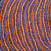 Aboriginal Artwork by Christine Napanangka Michaels, Lappi Lappi Jukurrpa, 30x30cm