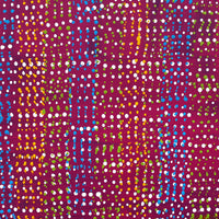 Aboriginal Artwork by Deborah Napaljarri Wayne, Yarungkanyi Jukurrpa (Mt Doreen Dreaming), 30x30cm