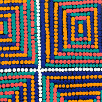 Aboriginal Artwork by Gloria Napangardi Gill, Lukarrara Jukurrpa, 30x30cm