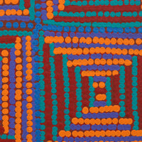 Aboriginal Artwork by Gloria Napangardi Gill, Lukarrara Jukurrpa, 30x30cm
