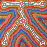 Aboriginal Artwork by Gregory Jupurrurla Gill, Lukarrara Jukurrpa, 30x30cm