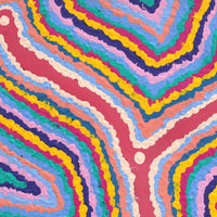 Aboriginal Artwork by Gregory Jupurrurla Gill, Lukarrara Jukurrpa, 30x30cm