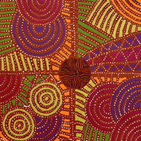 Aboriginal Artwork by Ingrid Napangardi Williams, Ngalyipi Jukurrpa (Snake Vine Dreaming) - Purturlu, 30x30cm