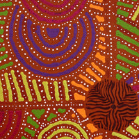 Aboriginal Artwork by Ingrid Napangardi Williams, Ngalyipi Jukurrpa (Snake Vine Dreaming) - Purturlu, 30x30cm
