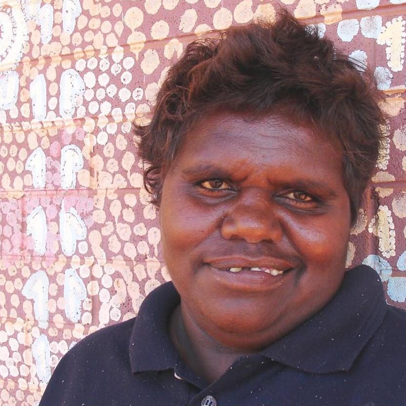Aboriginal Artwork by Ingrid Napangardi Williams, Ngalyipi Jukurrpa (Snake Vine Dreaming) - Purturlu, 30x30cm