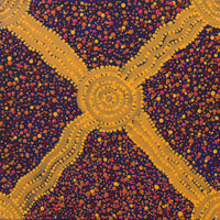 Aboriginal Artwork by Jacinta Napaljarri White, Ngapa Jukurrpa - Puyurru, 30x30cm