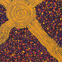 Aboriginal Artwork by Jacinta Napaljarri White, Ngapa Jukurrpa - Puyurru, 30x30cm