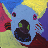 Aboriginal Artwork by Karen Napaljarri Barnes, Cow, 30x30cm