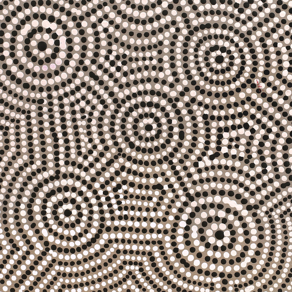 Aboriginal Art by Kathy Napangardi Bagot, Ngapa Jukurrpa (Water Dreaming) - Puyurru, 30x30cm - ART ARK®