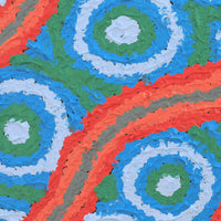 Aboriginal Artwork by Kenisha Nangala Brown, Lappi Lappi Jukurrpa, 30x30cm