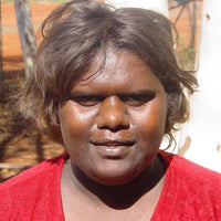 Aboriginal Artwork by Kylie Napangardi Williams, Yarla Jukurrpa (Bush Potato Dreaming) - Cockatoo Creek, 30x30cm