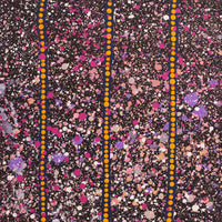 Aboriginal Artwork by Lloyd Jampijinpa Brown, Yankirri Jukurrpa (Emu Dreaming) - Ngarlikurlangu, 30x30cm