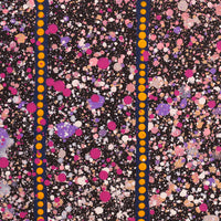 Aboriginal Artwork by Lloyd Jampijinpa Brown, Yankirri Jukurrpa (Emu Dreaming) - Ngarlikurlangu, 30x30cm