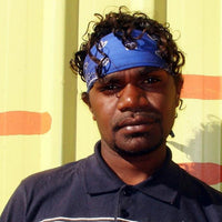 Aboriginal Artwork by Lloyd Jampijinpa Brown, Yankirri Jukurrpa (Emu Dreaming) - Ngarlikurlangu, 30x30cm