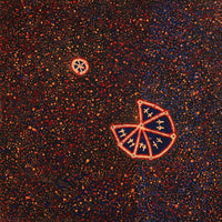Aboriginal Artwork by Lloyd Jampijinpa Brown, Yankirri Jukurrpa (Emu Dreaming) - Ngarlikurlangu, 76x76cm