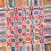 Aboriginal Art by Lynette Nangala Singleton, Ngapa Jukurrpa (Water Dreaming) - Puyurru, 30x30cm - ART ARK®