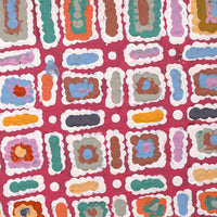 Aboriginal Artwork by Lynette Nangala Singleton, Ngapa Jukurrpa (Water Dreaming) - Puyurru, 30x30cm
