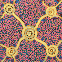Aboriginal Artwork by Melissa Napangardi Williams, Wardapi Jukurrpa (Goanna Dreaming) - Yarripurlangu, 30x30cm