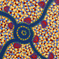 Aboriginal Artwork by Melissa Napangardi Williams, Wardapi Jukurrpa (Goanna Dreaming) - Yarripurlangu, 30x30cm