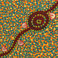 Aboriginal Artwork by Melissa Napangardi Williams, Wardapi Jukurrpa (Goanna Dreaming) - Yarripurlangu, 30x30cm