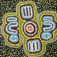 Aboriginal Artwork by Monica Napaljarri Nelson, Mina Mina Dreaming, 30x30cm